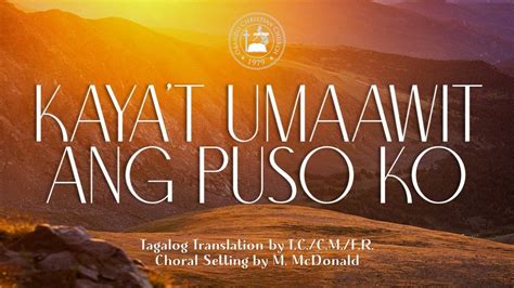 ang puso ko ay umaawit lyrics|ANG PUSO KO AY UMAAWIT/HESUS SA BUHAY KO .